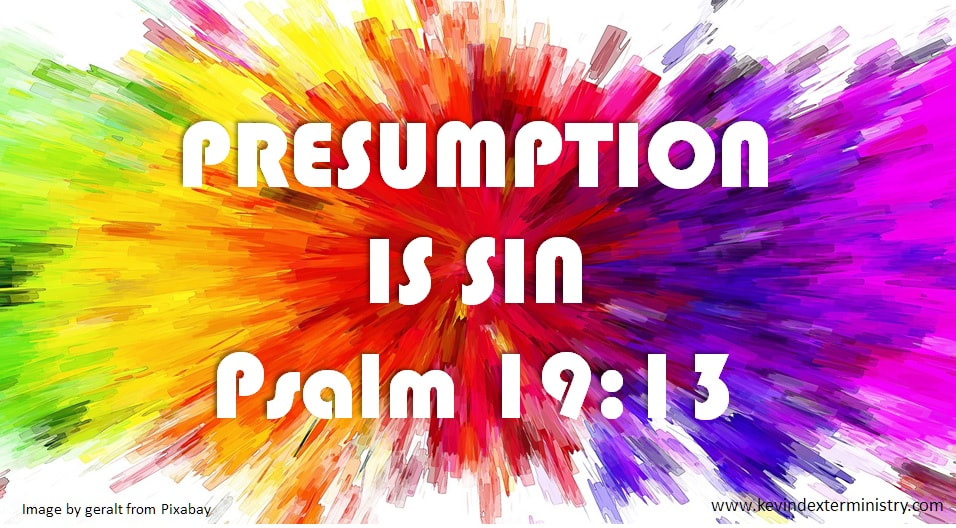 Presumption is sin - cover