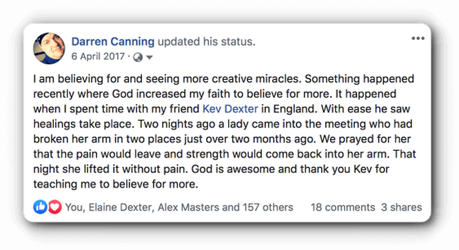 feedback from Darren Canning