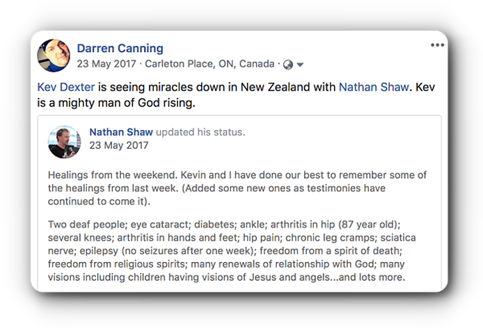 Testimony from the meeting with Nathan Shaw