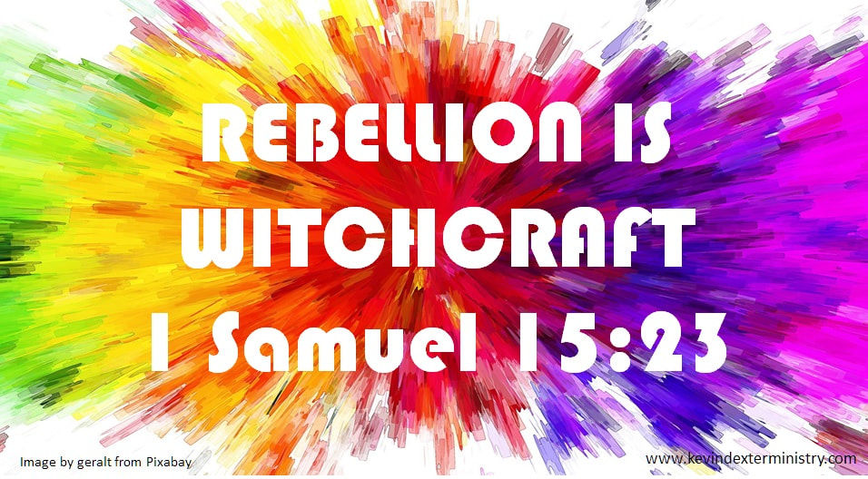 Rebellion is witchcraft - cover